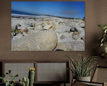 Plage de galets sur Sharona De Vries