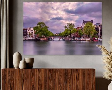 Amsterdam zicht op de Keizersgracht van Dennisart Fotografie