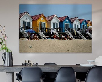 Strandhuisjes in Vlissingen von Alice Berkien-van Mil