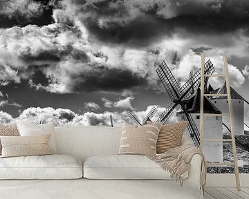 Historical windmills of Don Quixote, in La Mancha (Spain). by Carlos Charlez