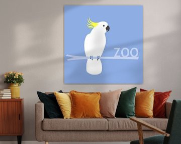 Kakadu-Zooschild von Studio Mattie