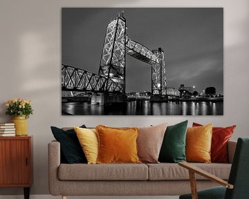 Voormalige spoorbrug De Hef in Rotterdam van Stedelijke landschappen - Rick Van der Poorten Fotografie