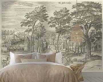 Hans Collaert (I), Gezicht op een slot in Laken van Atelier Liesjes