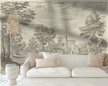 Hans Collaert (I), Gezicht op de weg naar de Brusselse stadspoort Overmolen van Atelier Liesjes