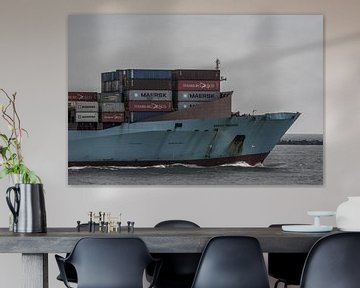 Eingehendes Containerschiff! von scheepskijkerhavenfotografie