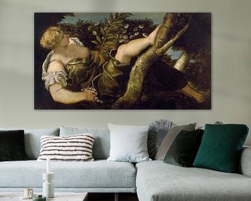 Tintoretto, Allegorische figuur van de lente - 1555 van Atelier Liesjes