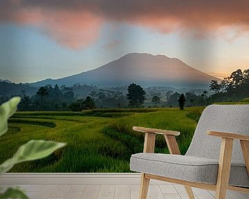 Sunrise over Volcano Gunung Agung near Sidemen by Ellis Peeters