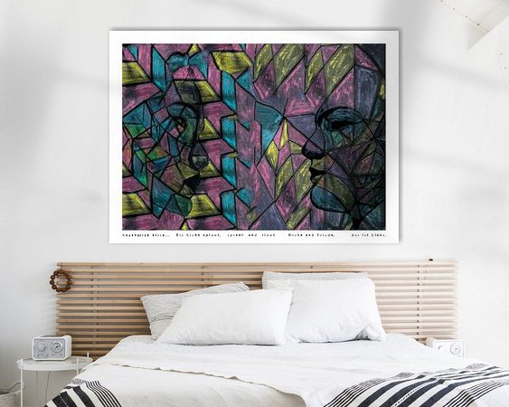 Example of the artwork in a room