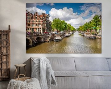 Lente aan de Papiermolensluis (Amsterdam) van Frank Laurens