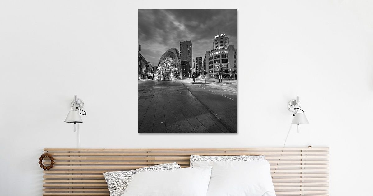 18 September Square In Eindhoven By Goos Den Biesen On Canvas, Poster 