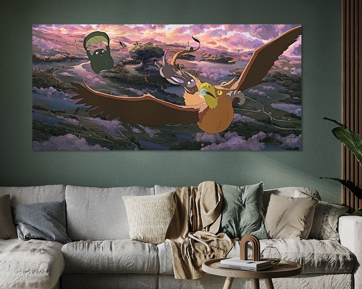 Example of the artwork in a room