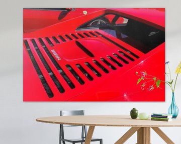 Detail on a red Ferrari F355 sports car by Sjoerd van der Wal
