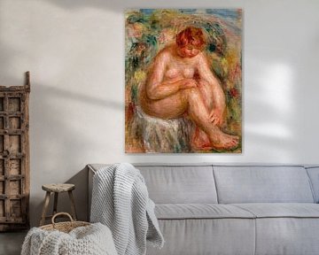 Vrouw zit naakt, August Renoir van Atelier Liesjes