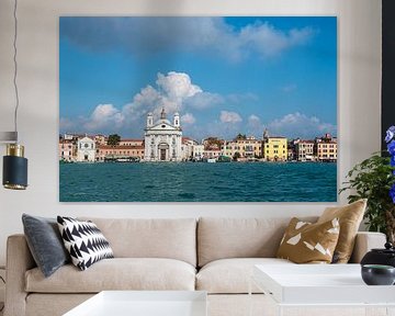 Vue des bâtiments historiques de Venise sur Rico Ködder