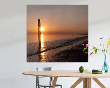 Sunset beach Rockanje by Marjolein van Middelkoop