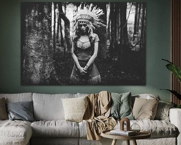 Black and White Mood in the Forest, BagasPhotowork  by 1x