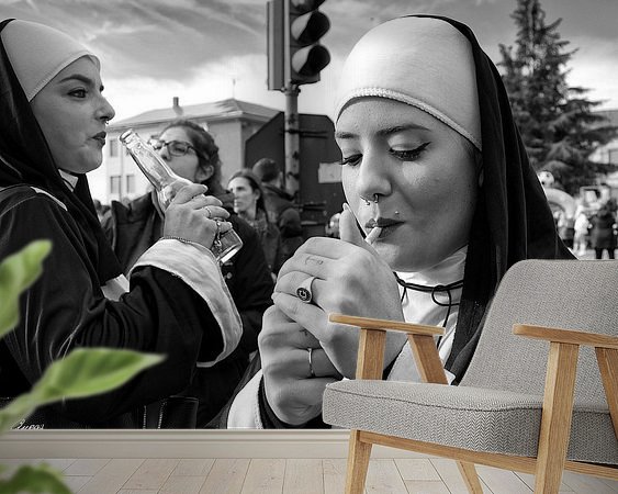 Example of the artwork in a room