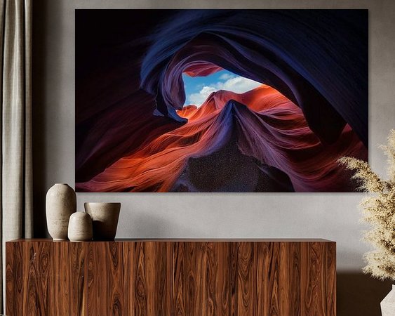 Example of the artwork in a room