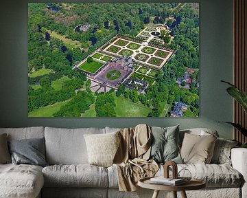 Luftaufnahme des Palastes Het Loo bei Apeldoorn von Frans Lemmens