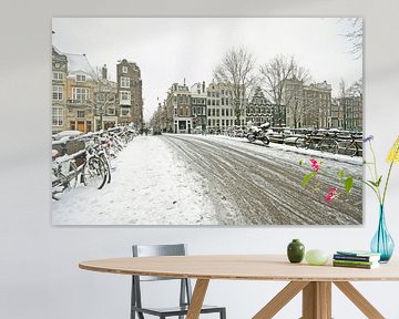Snowy Amsterdam in winter in the Netherlands by Eye on You