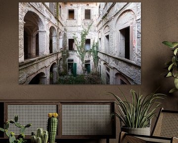 Abandoned Courtyard with Plants. by Roman Robroek