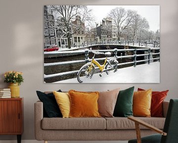 Snowy Amsterdam in the Netherlands by Eye on You