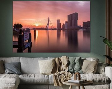 Rotterdam sunrise van Nuance Beeld