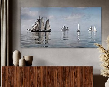 Course de vieux voiliers sur Frans Lemmens