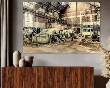 verlassene Kompressorhalle Kohlebergwerk Attic (B) von Marianne Dirix