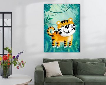 Tiger in the jungle by Stefan Lohr