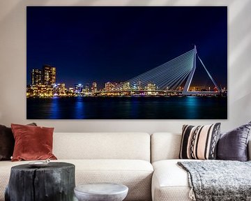 Erasmus bridge at night (16:9) by Lolke Bergsma