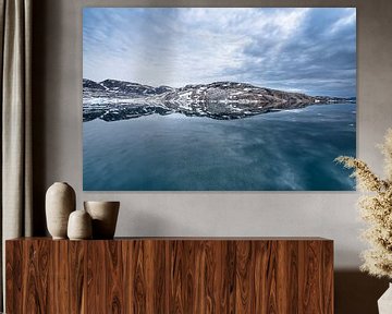 Fjorden reflectie van Leendert Noordzij Photography