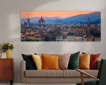 Vue de Florence, vue de la place Michel-Ange