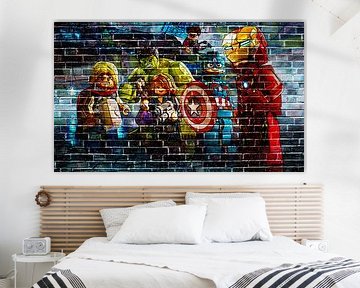 LEGO Marvel muur graffiti collectie 3 van Bert Hooijer