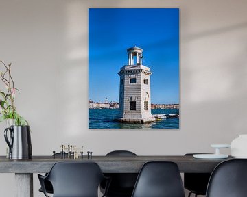 Leuchtturm auf der Insel San Giorgio Maggiore in Venedig von Rico Ködder