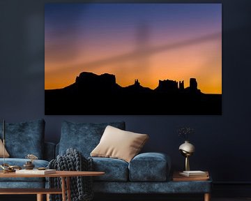 Silhouette des Monument Valley