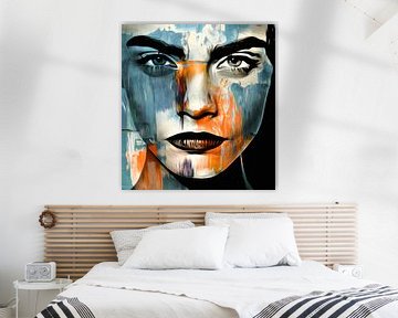 Just Face - Abstract Game Motif Cara Delevingne by Felix von Altersheim