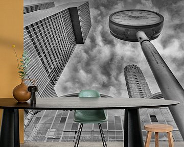 Café Rotterdam zwart-wit van Rob van der Teen