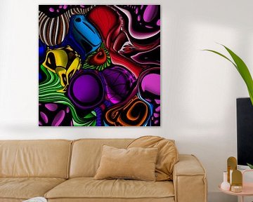 Abstract art - colourful and abstract pattern