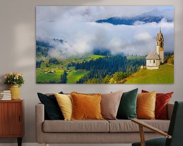 Kirche St. Barbara in Tolpei, Alta Badia, Dolomiten, Südtirol, Norditalien von Henk Meijer Photography