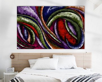 Abstract art - Colorful waves