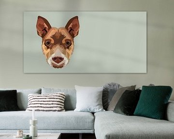 Dog Shepherd Puppy Portrait by Kirtah Designs