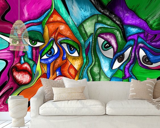 Example of the artwork in a room