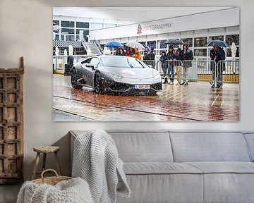 Lamborghini in de regen van Peter Deschepper