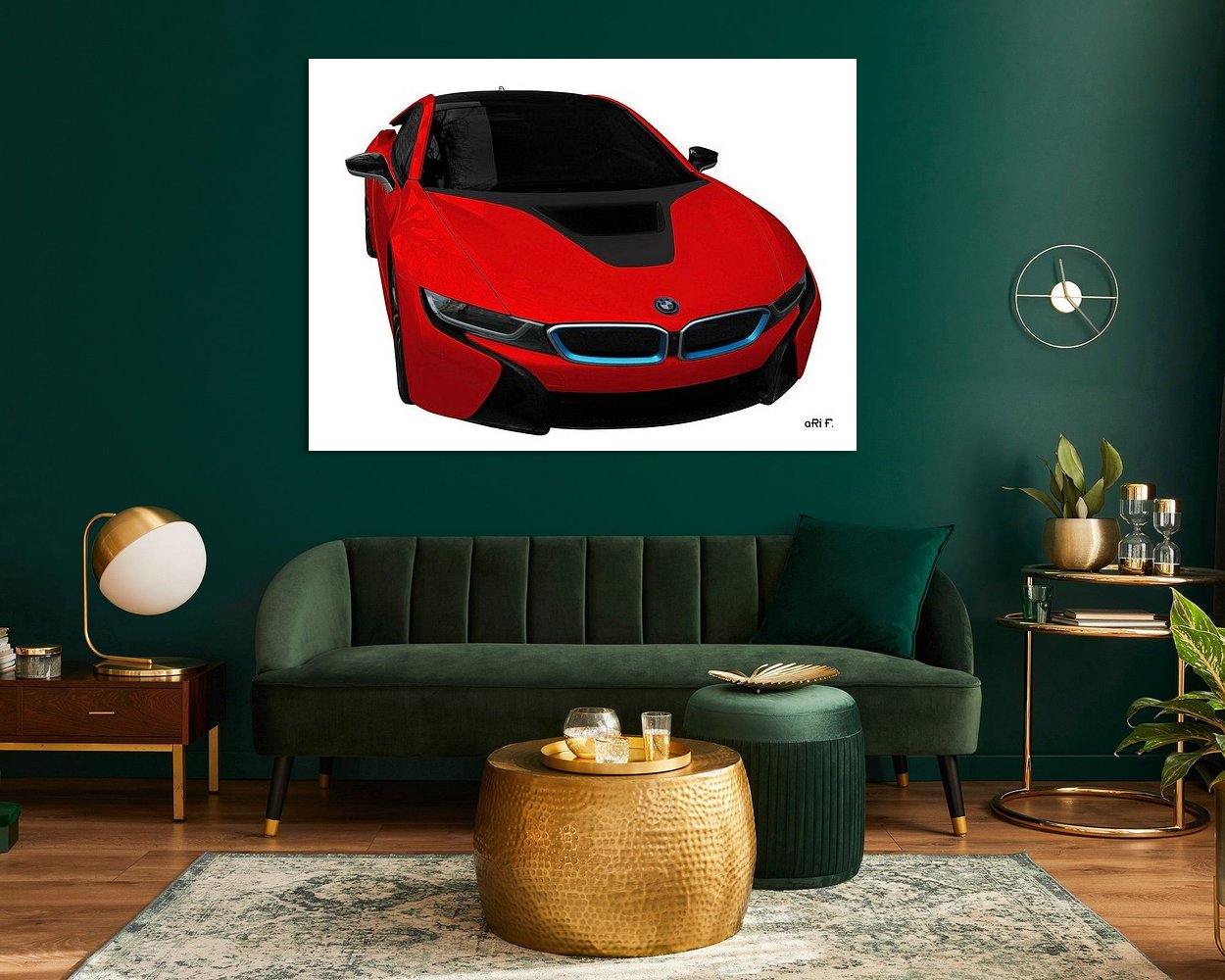 Example of the artwork in a room