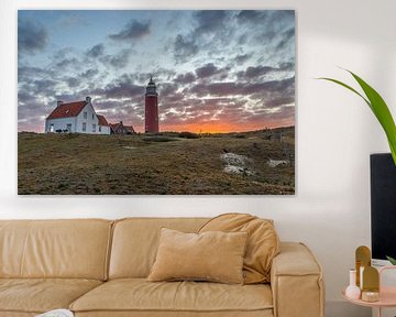 Eierland lighthouse near De Cocksdorp, Texel