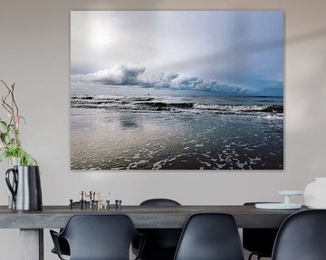 Wolken über der Nordsee bei Vlieland von Haikey Vlieland Photography