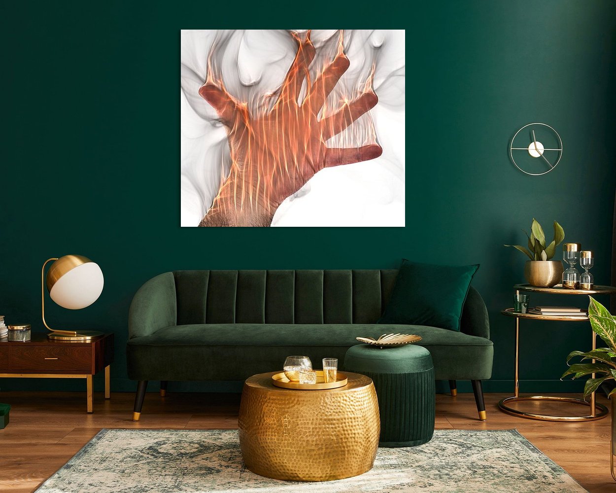 Example of the artwork in a room