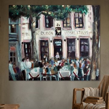 Vrijthof  Maastricht, de Vogelstruys van Mieke Daenen