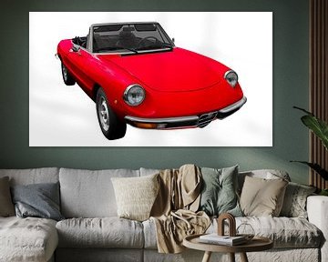 Alfa Romeo Spider "Coda Tronca" in rood